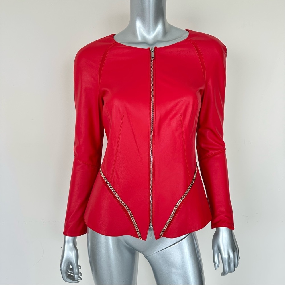 NEW!!! Lafayette 148 New York leather jacket size 4 US Retail 950$!